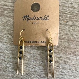Madewell Black and Gold Earrings- Never Worn!